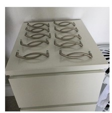 Brushed nickel handles for sale  NEWCASTLE UPON TYNE