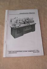 Colchester master lathe for sale  MANSFIELD
