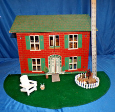Antiga casa de bonecas Tootsietoy da década de 1920 RARA casa de bonecas com mobília Strombecker 28p MF26 comprar usado  Enviando para Brazil