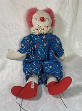 1960s Raro Jakas Brinquedos Boneca Palhaço de Pano Feito à Mão Vintage Sapatos Vermelhos 16cm de Altura comprar usado  Enviando para Brazil