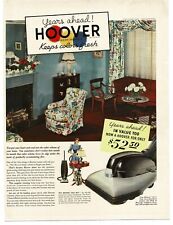 1939 Aspirador de pó vertical Hoover anos 30 móveis de decoração para casa impressão vintage anúncio 5 comprar usado  Enviando para Brazil