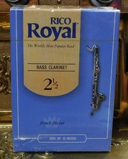 Usado, Palhetas de clarinete Rico Royal Bass - Caixa ABERTA de 10 - Força 2.5 - REB1025 comprar usado  Enviando para Brazil