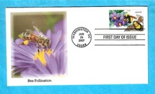 FLEETWOOD - 2007 UNUSED BEE POLLINATION FIRST DAY COVER - FDC - N719 for sale  Southbridge
