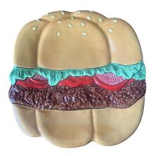 Prato de servir 3D em forma de hambúrguer 13" × 13" comprar usado  Enviando para Brazil