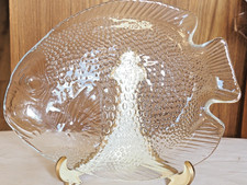 Prato de servir vintage Arcoroc França Poisson prato de peixe vidro temperado 27cm comprar usado  Enviando para Brazil