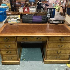 Captains desk walnut for sale  HAVANT