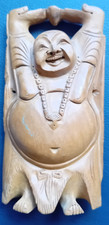 Carved wooden smiling for sale  WORCESTER