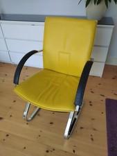 Gelbe lederstühle ledersessel gebraucht kaufen  Lübeck