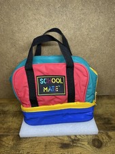 Lancheira macia vintage anos 90 color block infantil escola mate ROMA vermelho azul verde amarelo comprar usado  Enviando para Brazil