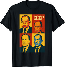 Camiseta União Soviética Lavrov URSS CCCP, Camiseta História da Rússia, Presente do Partido Comunista comprar usado  Enviando para Brazil