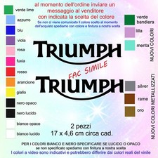 Adesivi triumph compatibili usato  Villanova di Camposampiero