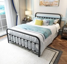 Black metal bed for sale  Ashford