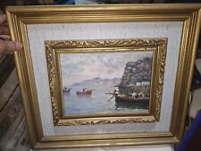 Dipinto olio cartone usato  Napoli