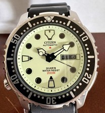 Citizen Promaster NY0040-09W Full Lume, Lefty Crown relógio de mergulho ótimo estado comprar usado  Enviando para Brazil