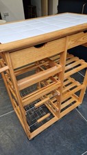 Wooden kitchen trolley for sale  LAUNCESTON