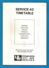 Edinburgh bus timetable for sale  BIRMINGHAM