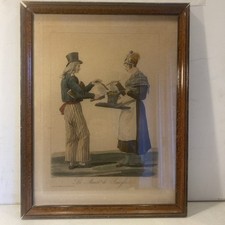 Lithographie marchande sauciss d'occasion  Chameyrat