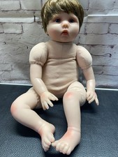 Usado, Boneca bebê Reborn realista 20” masculina olhos azuis silicone realista comprar usado  Enviando para Brazil
