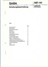 Saba riginal service gebraucht kaufen Saba riginal service gebraucht kaufen  Salzgitter