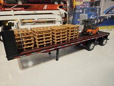 Reboque de caçamba plana de plástico escala 1/32 com paletes e empilhadeira da NewRay comprar usado  Enviando para Brazil