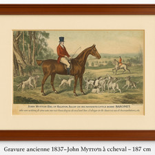 Gravure 1837 john d'occasion  La Ferté-sous-Jouarre