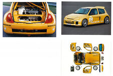 Catalogue brochure Renault Clio 2 V6 1998 - compétition - lot 3 photos presse FR comprar usado  Enviando para Brazil