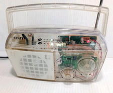 Rádio AM/FM Sentry, Clear See Thru portátil retrô de alta sensibilidade PR-120, usado comprar usado  Enviando para Brazil