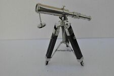 Telescopio de 10" con soporte de trípode acabado latón macizo cromo decorativo/coleccionable segunda mano  Embacar hacia Mexico