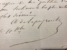 Lettre autographe manuscrite d'occasion  Château-Renault
