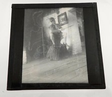 Lanterna mágica vintage de vidro P&B slide escoteiro mestre na bigorna verde Gretna  comprar usado  Enviando para Brazil