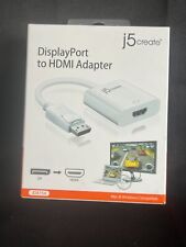 Adaptador de áudio/vídeo j5create DisplayPort para HDMI, macho para fêmea, preto (JDA154) comprar usado  Enviando para Brazil