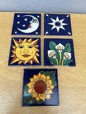 Painted terracotta tiles for sale  GAINSBOROUGH