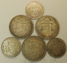 UN KINDOM CYPRUS Lote de tres 18 piastras y tres 9 piastras 1901, 1921, 1938 segunda mano  Embacar hacia Mexico