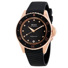 Relógio feminino Mido Ocean Star automático diamante mostrador preto M026.207.37.056.00 comprar usado  Enviando para Brazil