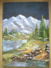 Antique oil painting d'occasion  Expédié en Belgium