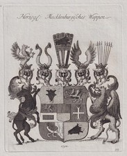 Mecklenburg wappen adel gebraucht kaufen  Seubersdorf