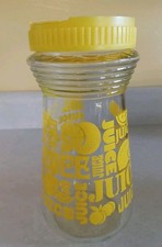  Jarro de suco retrô amarelo limão tampa parafuso 24 onças tampo plástico comprar usado  Enviando para Brazil
