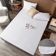 Usado, Lençol de cama elástico respirável capa protetora de cama ajustada comprar usado  Enviando para Brazil