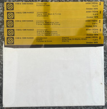 Vintage parts catalogue for sale  SPALDING