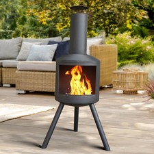 Outdoor chiminea steel for sale  STAFFORD