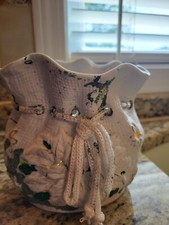 Handpainted poinsettias scallo for sale  Johnson City