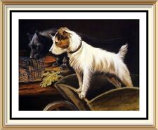 Usado, Vintage 40 Anos Estampa Artística Antiga West Highland Westie Jack Russell Terrier Cachorro Spaniel comprar usado  Enviando para Brazil