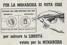 Monarchia referendum forma usato  Viterbo