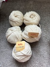 Fio tubular de lã Katia Colorado #3 lã branca: lote de 3 completos, 2 parciais comprar usado  Enviando para Brazil