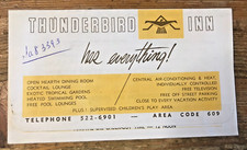 Thunderbird inn brochure for sale  Ranson