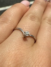 Bague blanc 750 d'occasion  Andernos-les-Bains