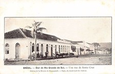 Brasil - Estado do Rio Grande do Sul - Uma rua em Santa Cruz - Publicado postal comprar usado  Enviando para Brazil