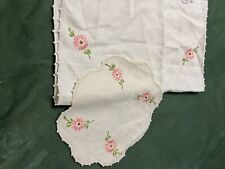 Vintage white embroidered for sale  Colbert