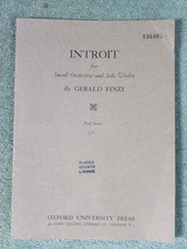 FINZI, Gerald Introit - pequeña orquesta, violín solo. Partituras y piezas Partituras segunda mano  Embacar hacia Mexico