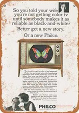 Placa de metal - Televisores coloridas Philco 1966 - Reprodução de aparência vintage comprar usado  Enviando para Brazil